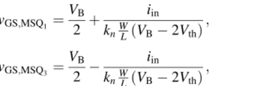 Fig. 8 Circuit diagram of the current squaring circuit and bandpass filter