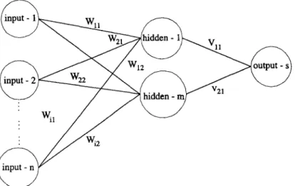 Figure  1.  A typical  neural  network. 