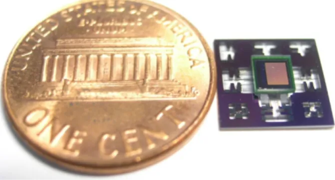Fig. 10. The XY stage after ﬂip–chip bonding.