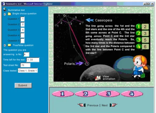 Fig. 5. Example of a multimedia test item. 