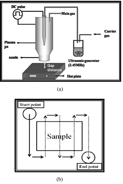 Figure 1 (a) Schematic diagram of the experimental apparatus (b) Scan 