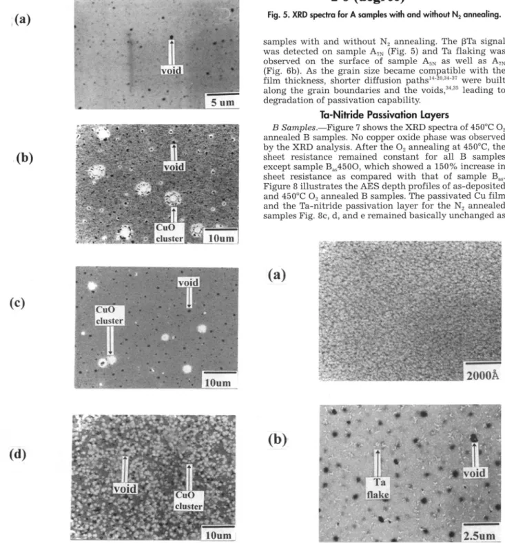 Fig. 4. SEM micrographs showing surface morphology for the Fig. 6. SEM micrographs showing surface morphology for the samples (a) A,,,4000, (b) A3N4000, (c) ASN4000, and (d) A7N4000