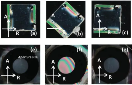 Figure 2. The polymeric layer was observed under crossed polarizers. The polymeric layer rotated