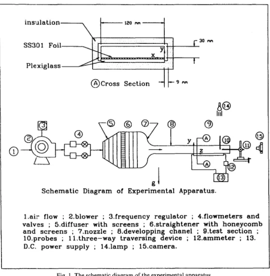 Fig. 1. The schematic diagram of the experimental apparatus. 