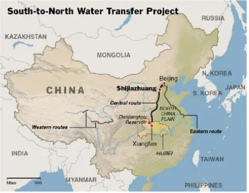 Table 1: The Comparison among the Three Routes of China’s South-to-North Water   