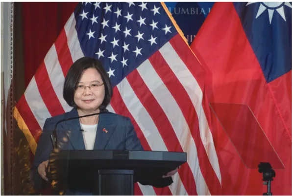 Figure 9. President Tsai Attends Discussion Session at Columbia University Source: Office of the President, Taiwan (R.O.C.), “President Tsai attends discussion session at