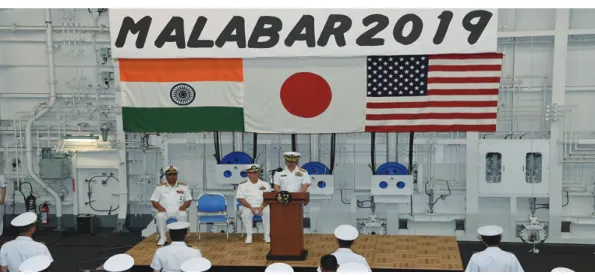 Figure 9. India, U.S., and Japan in Malabar Naval Exercise 2019