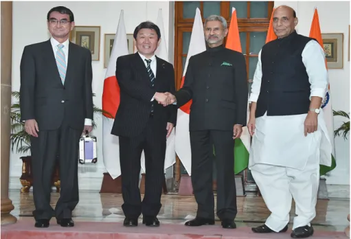 Figure 5. India and Japan Held the First-Ever “2+2” Foreign-Defense Ministerial Consultation in December 2019