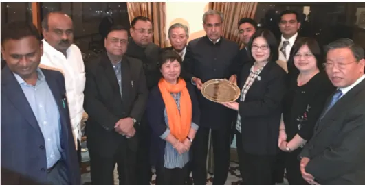 Figure 8. A Taiwanese Delegate of Central Legislators Visited Their Indian Counterparts in 2017