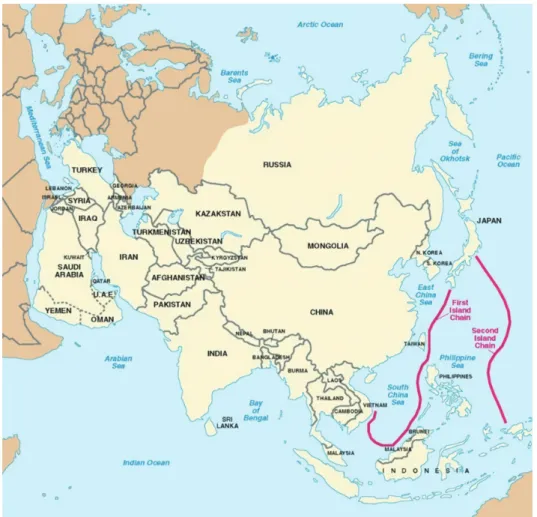 Figure 3. First and Second Island Chains