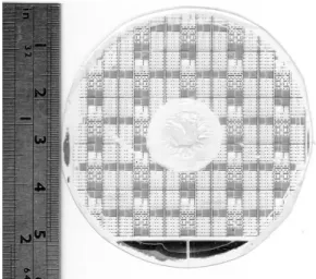 Fig. 7 Spin etching uniformity by poly etchant for silicon 