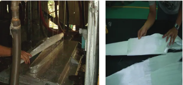 Fig. 2 Mold for fabricating PVC core  Fig. 3 Core wrapped by glass fabric 