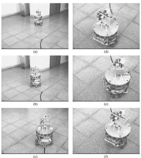 Fig. 9. Sequence of motions during the parallel parking experiment.