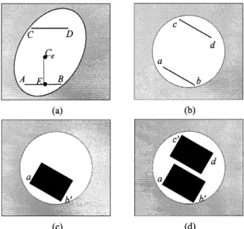 Fig. 4. Crossing points of the grid represent the integer pel locations on the original disk