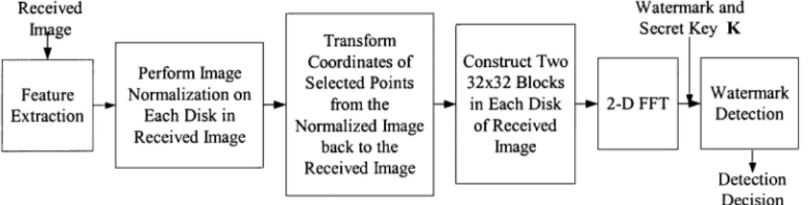 Fig. 8. Watermark detection scheme.