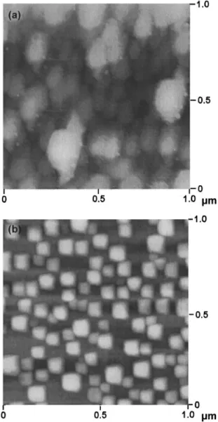 Figure 1 shows that the surface morphology of Si sub- sub-strate with Au thin film after heating process is an irregular island structure