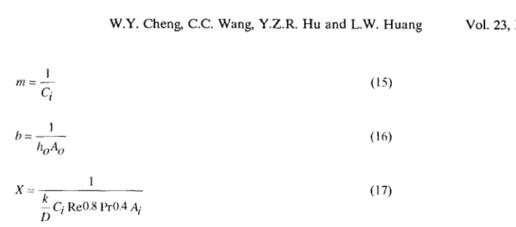 TABLE 2  C1 values from Wilson plot method.  Tube  13atm  14.5arm  16atm  26fpi  0.0248  0.0246  0.0239  40fpi  0.0468  0.0475  0.0479  A  0.0244  0.02385  0.0241  B  0.04152  0.0423  0.0431  C  0.0245  0.0243  0.0246  D  0.04001  0.0434  0.0438 