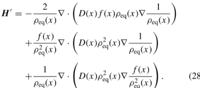 FIG. 2. The contours of ln ρ(xt, x 0 ) at t = 0.025 s for the reference PMF