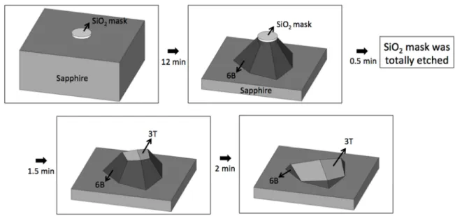 Figure 2.  Schematic illustrations of etching process 