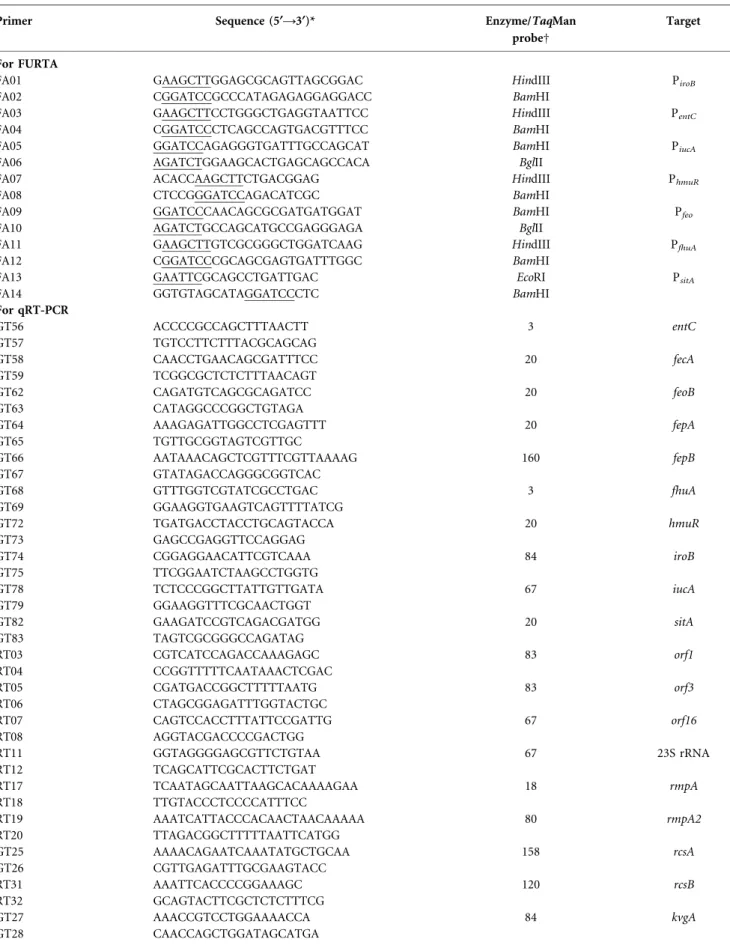 Table 2. Primers used in this study