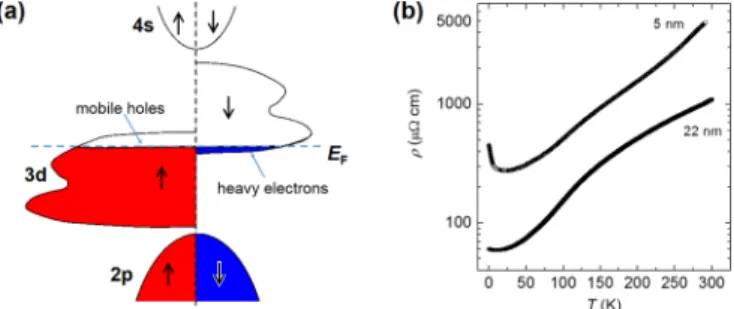 FIG. 1. (a) Schematic energy band structure for a type-III A half metal. E F denotes the Fermi energy