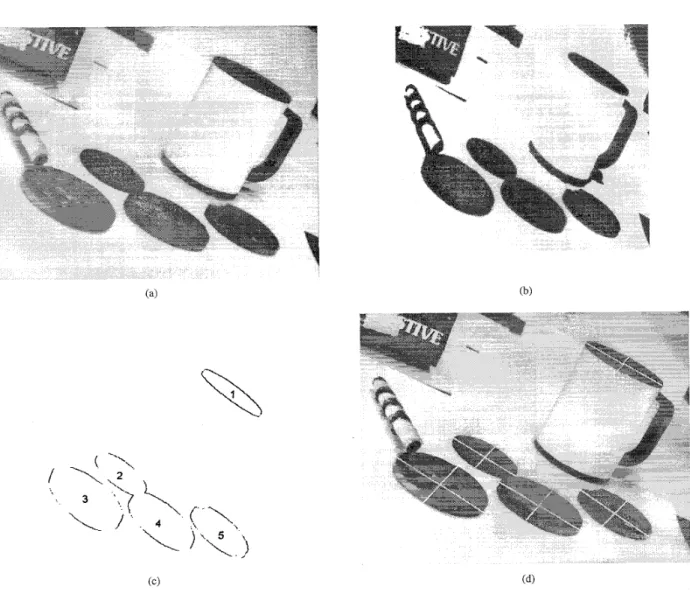 Fig. 3.  Result of  applying the proposed method to a real image: (a) Real image; (b) result of thresholding