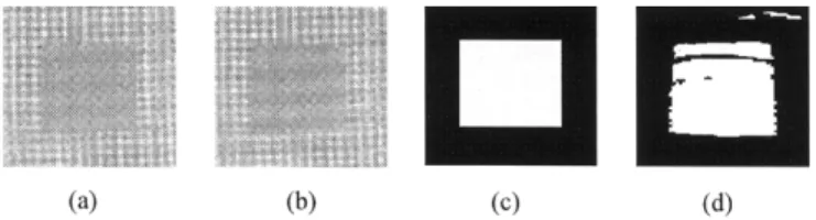 Fig. 15. Mixed screening type. (a) Original screening pattern. (b) Screening pattern in gray scales