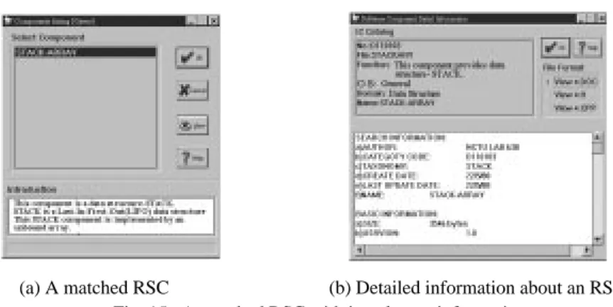 Fig. 16. The Icon Manager and the visual programming draft area.