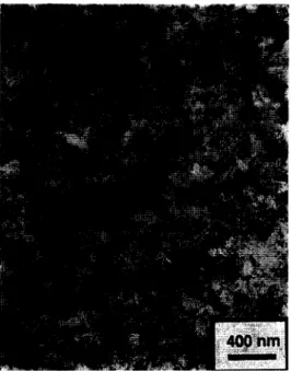 Fig.  6.  TEM  photographs  of  films  implanted  by  B +  with  the  2 ×   l0 ts  cm -2  dose  and  annealed  at  1000°C