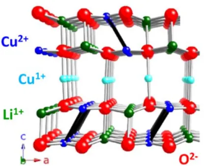圖 2-2 LiCu 2 O 2 之晶體結構  [5] 