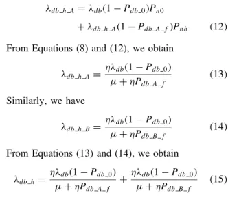 Figure 10 shows the effects of dual-band handset per- per-centage (˛) and user mobility on the call incompletion probability