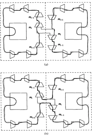 Fig.  1.  Loop-based design for defect-tolerant linear arrays. 