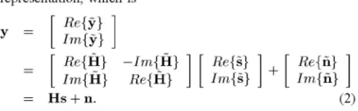 diagram of a MIMO receiver. The channel estimator provides the decoding throughput. It simplified the original SD algo-
