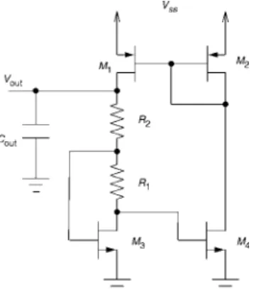 Fig. 1 . The elements M 3 , M 4 and R 1 constitute the peaking current