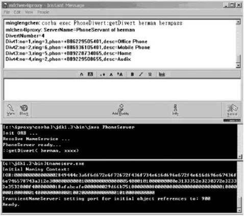 Fig. 14. Common object request broker architecture (CORBA) object access.