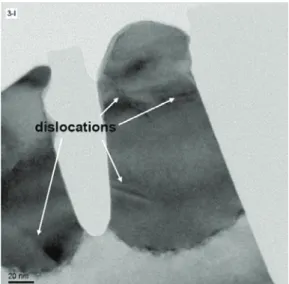 Figure 2 presents cross-sectional transmission electron microscopy (XTEM) and plan-view TEM  images of Ge grown in 50-nm trenches