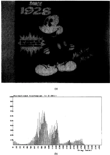 Fig.  6.  The  5-color  tested image  MICKEY  MOUSE used  to  compare the  performance  of  the  proposed technique with  four  other multilevel  thresholding  selections  methods
