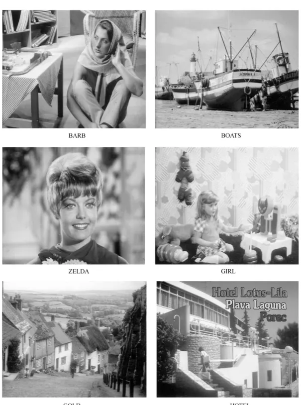 Fig. 6. The test image set (actual size at 720 ]576 pixels/image).