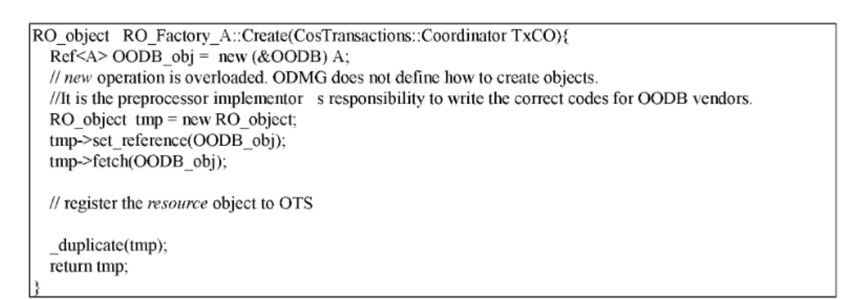 Fig. 12 shows the general scenario for client applications in the CORBA and OODB integration architecture