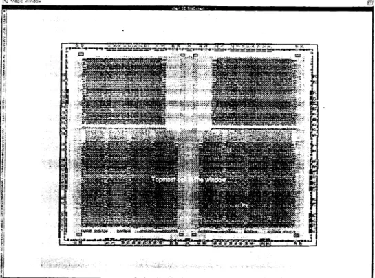 Figure 9. The layout of the prototype memory chip