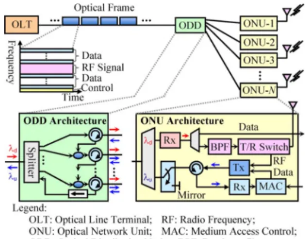 Fig. 1. OFDMA-PON architecture.