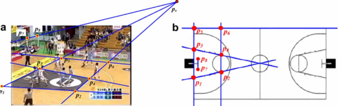 Fig. 7. Illustration of part of an image containing a white line.