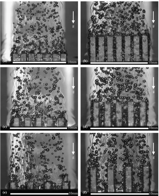 Fig. 4 shows that the number of active nucleate sites and the bubble departure frequency increased with a small rise in heat ﬂux