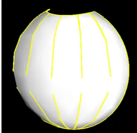 Figure 1.2: Model with pre-defined cutting rules and its unfolded 2D pattern. • The boundary of unfolded 2D pattern are smooth and it is easy to cut and glue