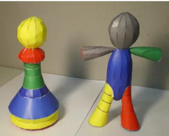 Figure 1.1: Papercraft models.