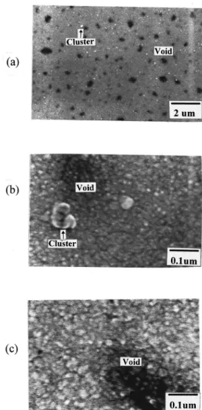 Figure 4 shows the surface morphology of sample B fol- fol-lowing annealing in a N 2 ambient