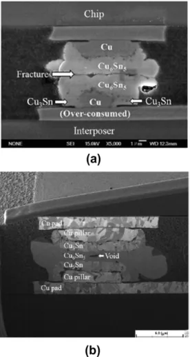 Fig. 6. The demonstration of the completed 3D integration scheme with Cu/Sn and BCB excellent hybrid bonding integrity [16] .