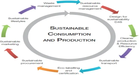 Figure 5.  Sustainable Consumption and Production Cycle  Source: UNEP (2010). 