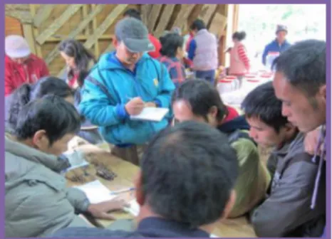 Fig.  3  The  students  paid  attention  to  the  lecturer and took notes diligently. Fig