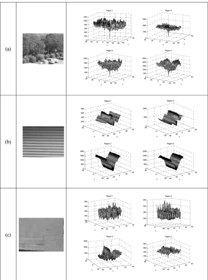 Fig. 6. Various correlation curves corresponding to image sequences with different conditions (I)